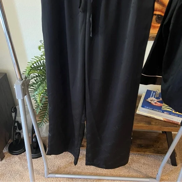 NWT Black Satin Pajama Set - Picture 8 of 9